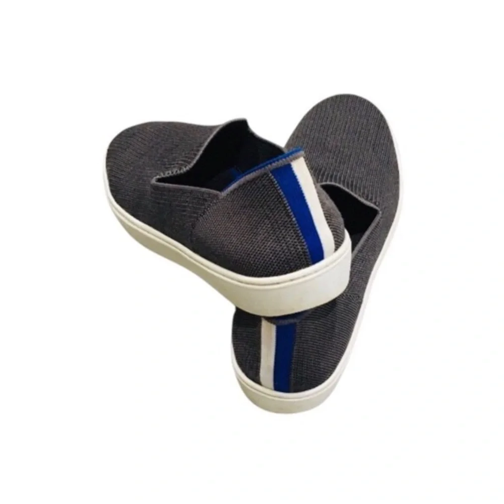 Rothy’s The Original Slip On Dark Grey Comfort Sneakers Shoes US -W 10.